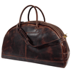 Vintage Leather Weekender Duffel Bag – Large Handmade Travel Bag for Men & Women - Aaron Leather Goods Inc