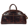 Vintage Leather Weekender Duffel Bag – Large Handmade Travel Bag for Men & Women - Aaron Leather Goods Inc