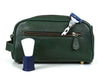 Omaha Leather Toiletry Bag - Pine Green - Aaron Leather Goods