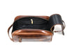 Omaha Leather Toiletry Bag - Hickory Brown - Aaron Leather Goods
