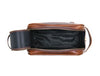 Omaha Leather Toiletry Bag - Hickory Brown - Aaron Leather Goods