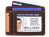 Utrera Leather Credit Card Holder - Walnut Brown - Aaron Leather Goods