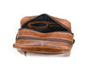 Tampa Leather Toiletry Bag - Copper Brown - Aaron Leather Goods