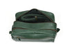 Tampa Leather Toiletry Bag - Fossil Green - Aaron Leather Goods