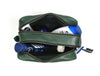Tampa Leather Toiletry Bag - Fossil Green - Aaron Leather Goods