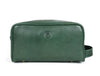 Tampa Leather Toiletry Bag - Fossil Green - Aaron Leather Goods