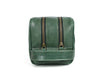 Tampa Leather Toiletry Bag - Fossil Green - Aaron Leather Goods
