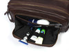 Barcelona Leather Toiletry Bag - Walnut Brown - Aaron Leather Goods