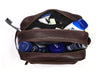 Barcelona Leather Toiletry Bag - Walnut Brown - Aaron Leather Goods