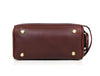 Omaha Leather Toiletry Bag - Pecan Brown - Aaron Leather Goods