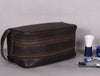 Tampa Leather Toiletry Bag - Hickory Brown - Aaron Leather Goods