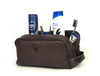 Tampa Leather Toiletry Bag - Hickory Brown - Aaron Leather Goods