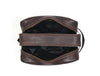 Tampa Leather Toiletry Bag - Hickory Brown - Aaron Leather Goods
