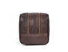 Tampa Leather Toiletry Bag - Hickory Brown - Aaron Leather Goods