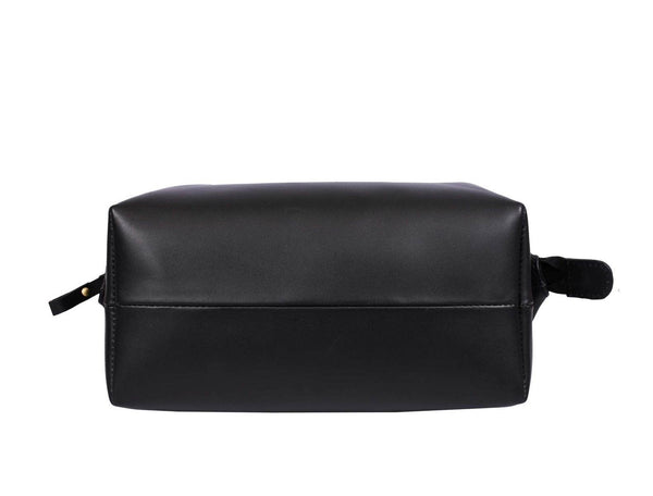 Normandy Leather Toiletry Bag - Raven Black - Aaron Leather Goods