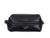 Normandy Leather Toiletry Bag - Raven Black - Aaron Leather Goods