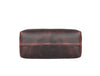 Valencia Canvas Leather Toiletry Bag - Coffee - Aaron Leather Goods