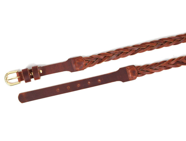 Decatur Leather Belt - Brown - Aaron Leather Goods