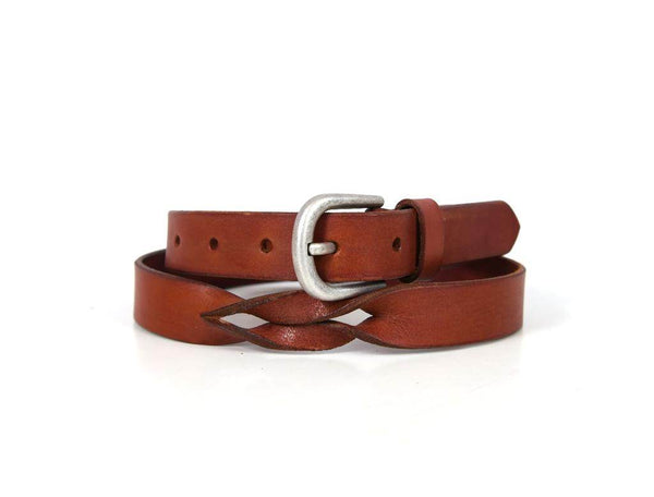 Decatur Leather Belt -Tan - Aaron Leather Goods