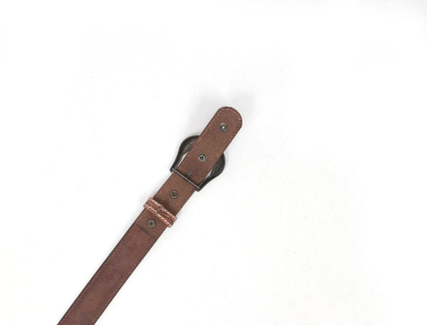 Reno Leather Belt - Brown - Aaron Leather Goods