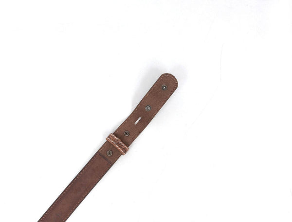Reno Leather Belt - Brown - Aaron Leather Goods