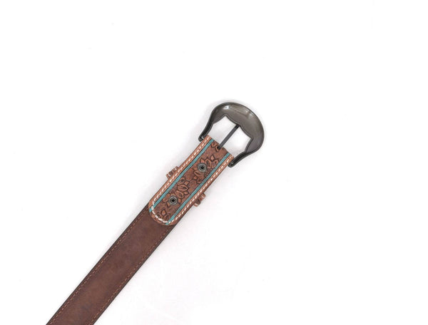 Reno Leather Belt - Brown - Aaron Leather Goods