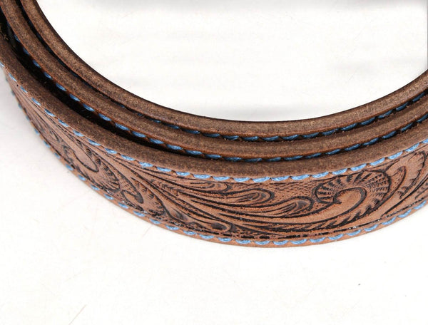 Carmel Leather Belt & Wallet Gift Combo - Brown - Aaron Leather Goods