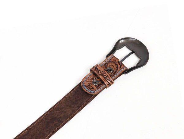 Chandler Leather Belt - Camel - Aaron Leather Goods