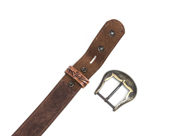 Carmel Leather Belt & Wallet Gift Combo - Brown - Aaron Leather Goods