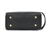 Tampa Leather Toiletry Bag - Raven Black - Aaron Leather Goods