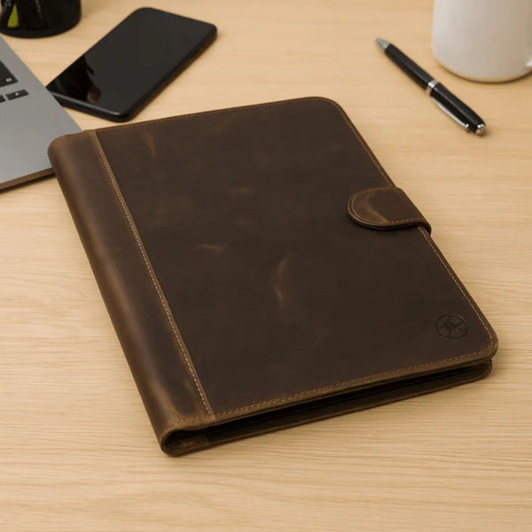 Кожаный органайзер Burgos - орехово-коричневый