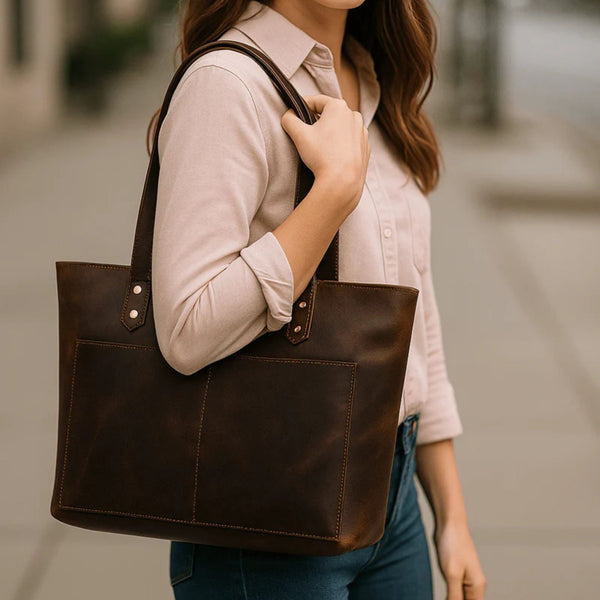 Canaria Travel Tote Bag – Walnut Brown
