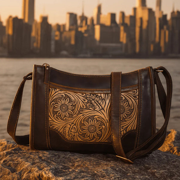 Madison Ladies Handmade Bag - Dark Brown