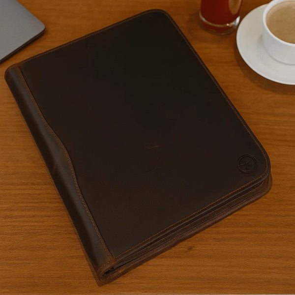 Кожаный органайзер Asturias - орехово-коричневый