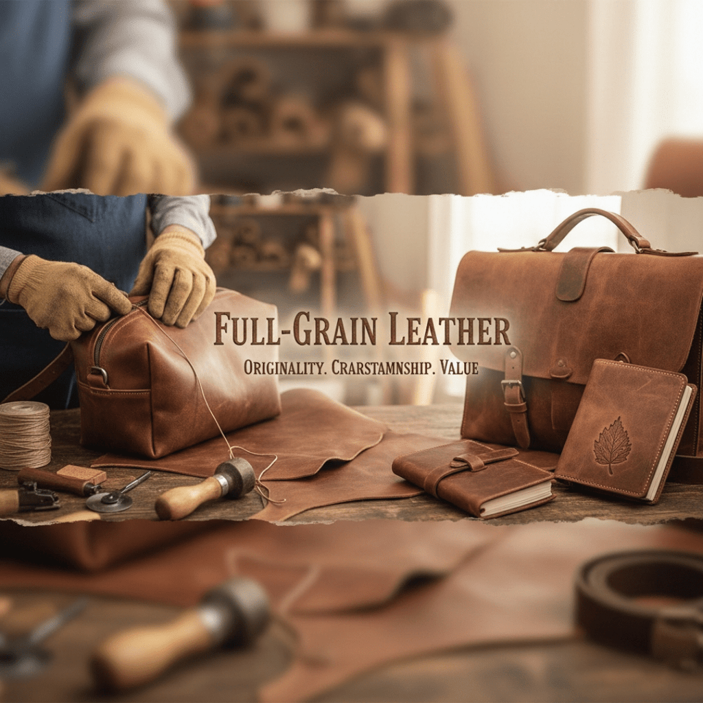 What is Full-Grain Leather? - Aaron Leather Goods