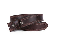 Fontana Leather Belt - Walnut Brown