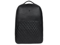 Atria Upcycled Leather Trolley Bag - Black