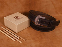 Fontana Leather Belt - Walnut Brown