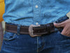 Fontana Leather Belt - Walnut Brown