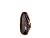 Premium Full-Grain Leather Hanging Toiletry Bag for Men – Travel Dopp Kit with Multiple Compartments & Hook – Vintage Brown