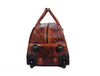 TerraCraft Leather Trolley Bag - Multicolor