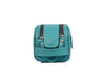 Amethyst Glow Leather Toiletry Bag - Teal