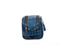 Aubrielle Leather Toiletry Bag - Blue Croco