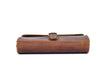 Premium Full-Grain Leather Hanging Toiletry Bag for Men – Travel Dopp Kit with Multiple Compartments & Hook – Vintage Brown