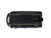 Aubrielle Leather Toiletry Bag - Black Croco