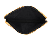 Ardentia Quilted Leather Mackbook Sleeve  - Mustard