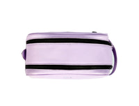 Amethyst Glow Leather Toiletry Bag - Lavender