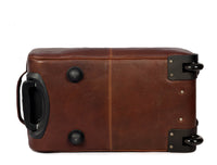 TerraCraft Leather Trolley Bag - Multicolor