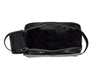 Aubrielle Leather Toiletry Bag - Black Croco