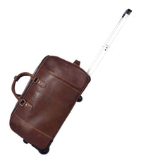 TerraCraft Leather Trolley Bag - Multicolor